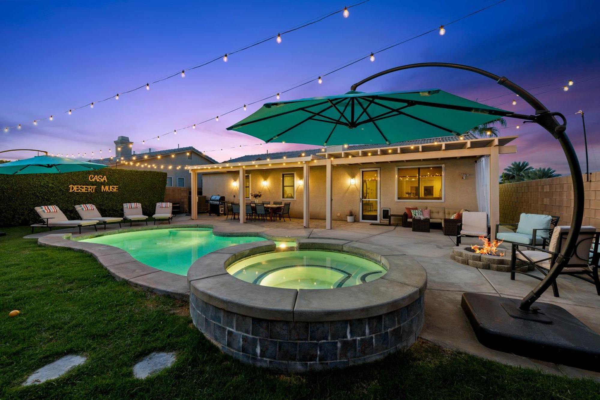 Casa Desert Muse With Heated Pool Spa Firepit Mini Golf And Games Indio Zewnętrze zdjęcie