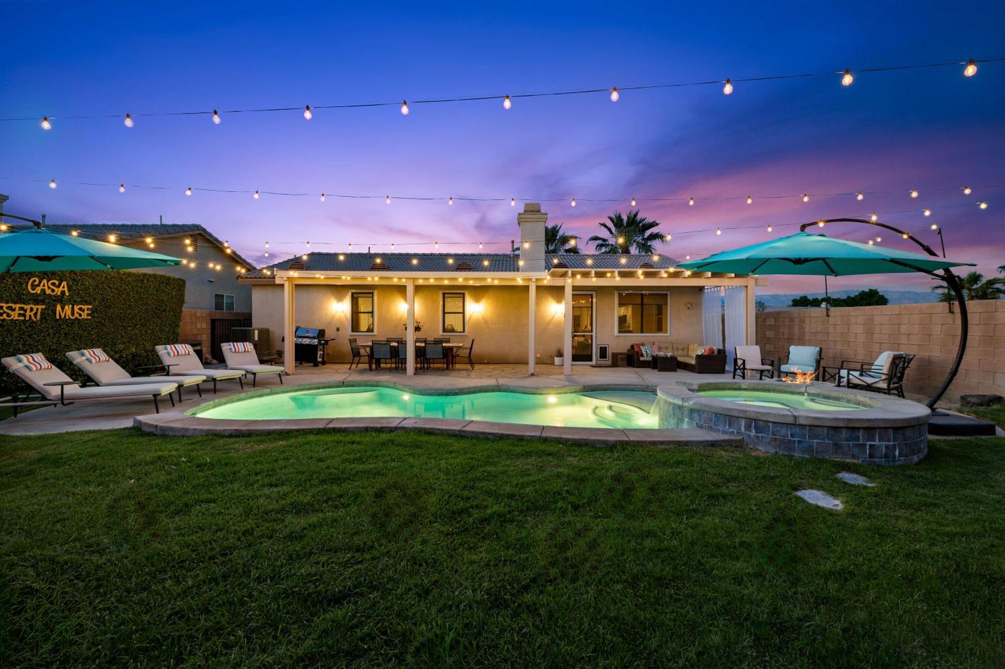 Casa Desert Muse With Heated Pool Spa Firepit Mini Golf And Games Indio Zewnętrze zdjęcie